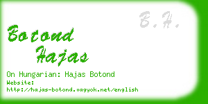 botond hajas business card